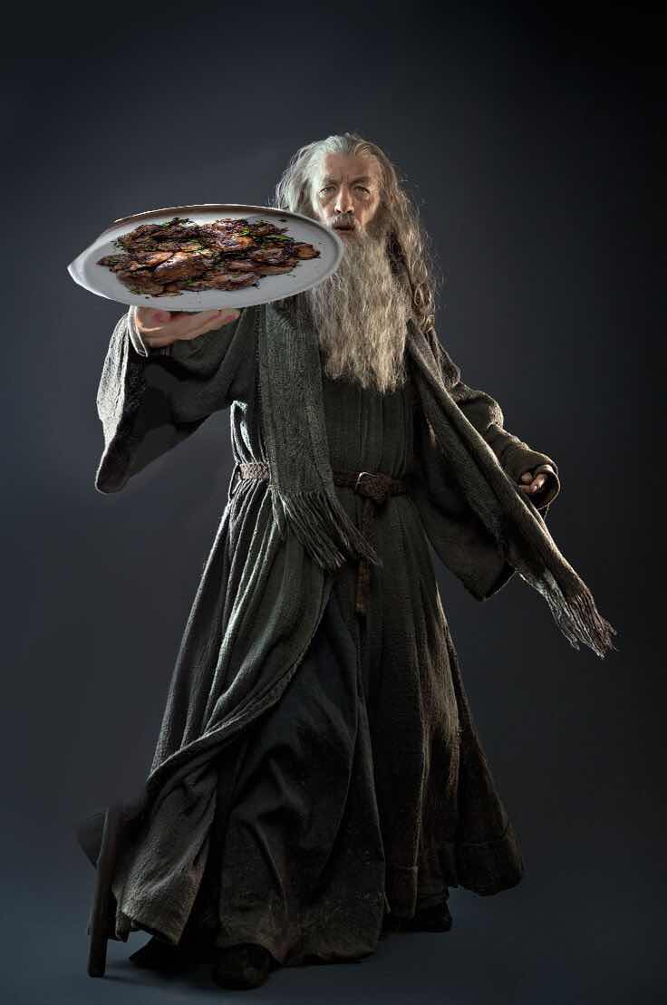 Mr. Gandalf with dragon liver!