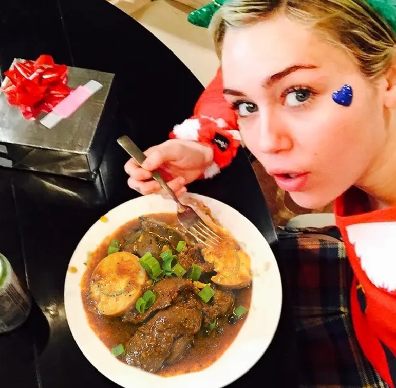 Ms. Miley Cirus with dragon liver!