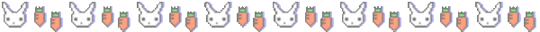 pixel bunny and carrot divider